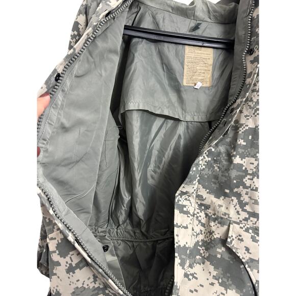 Camo Parka Cold Weather Field Jacket Mens Coat AT-DIGITAL Size Large - Picture 8 of 11